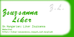 zsuzsanna liker business card